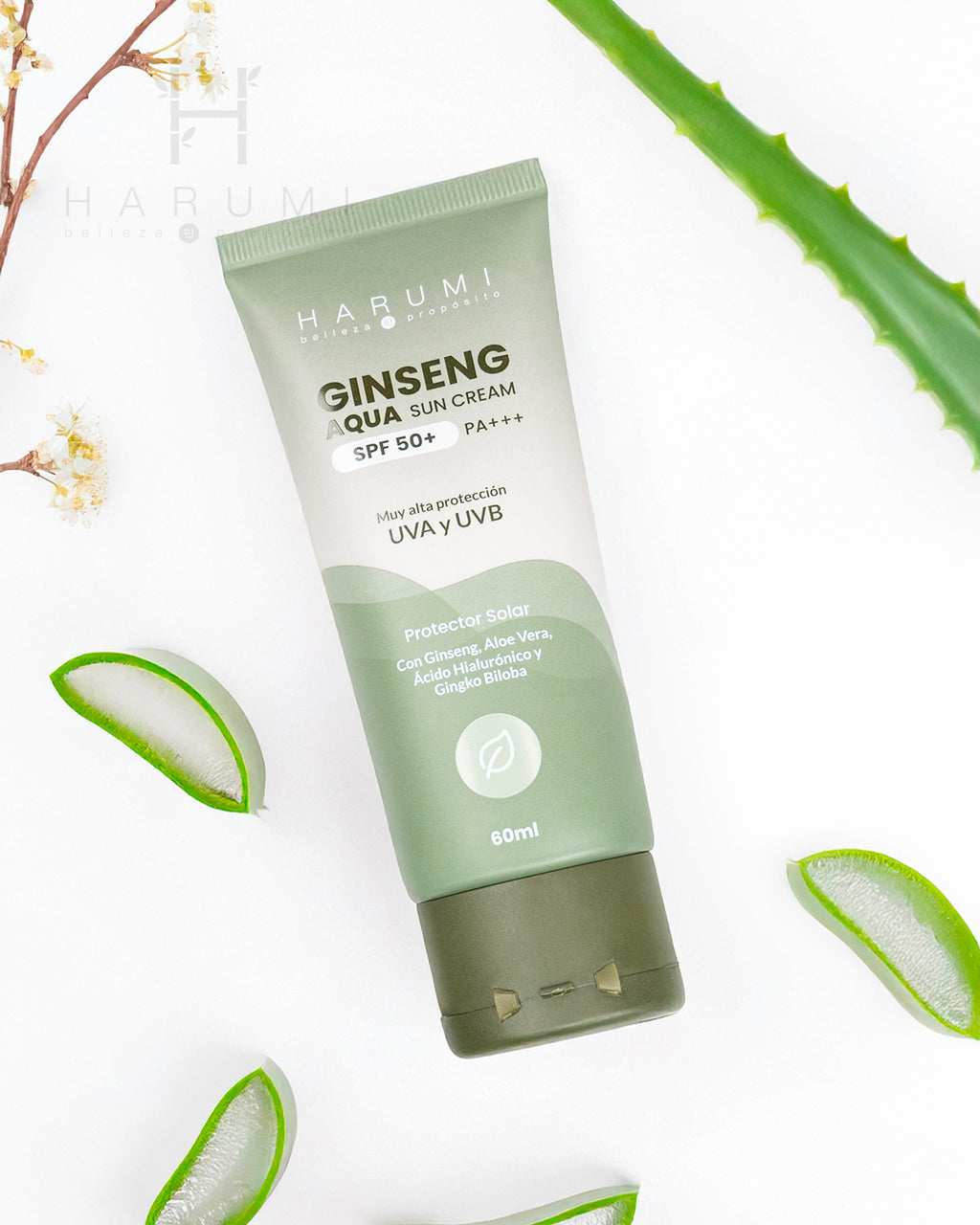 Harumi Ginseng Aqua Sun Cream SPF50 60ml · foto 2