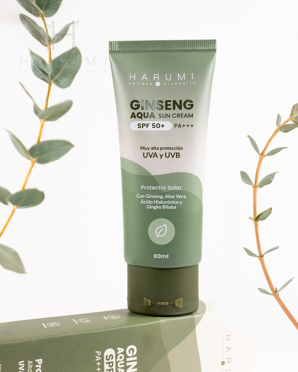 Harumi Ginseng Aqua Sun Cream SPF50 60ml · foto 3