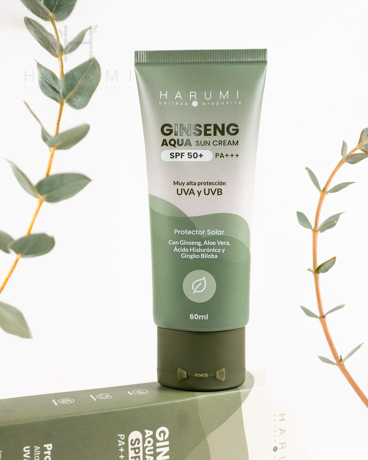 Harumi Ginseng Aqua Sun Cream SPF50 60ml · foto 3