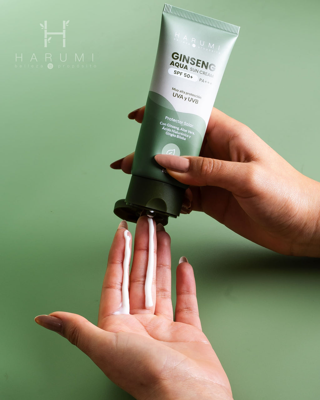 Harumi Ginseng Aqua Sun Cream SPF50 60ml · foto 4