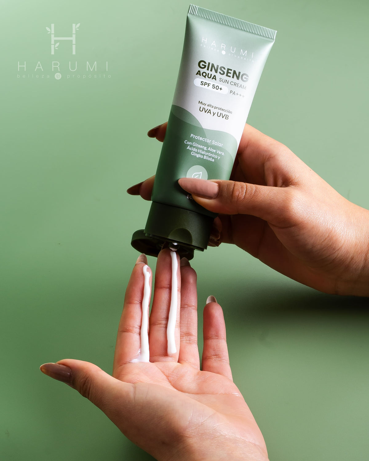 Harumi Ginseng Aqua Sun Cream SPF50 60ml · foto 4