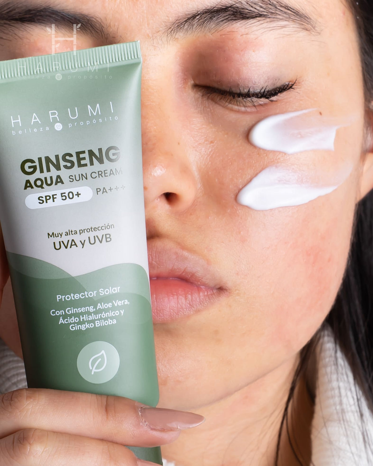 Harumi Ginseng Aqua Sun Cream SPF50 60ml · foto 8